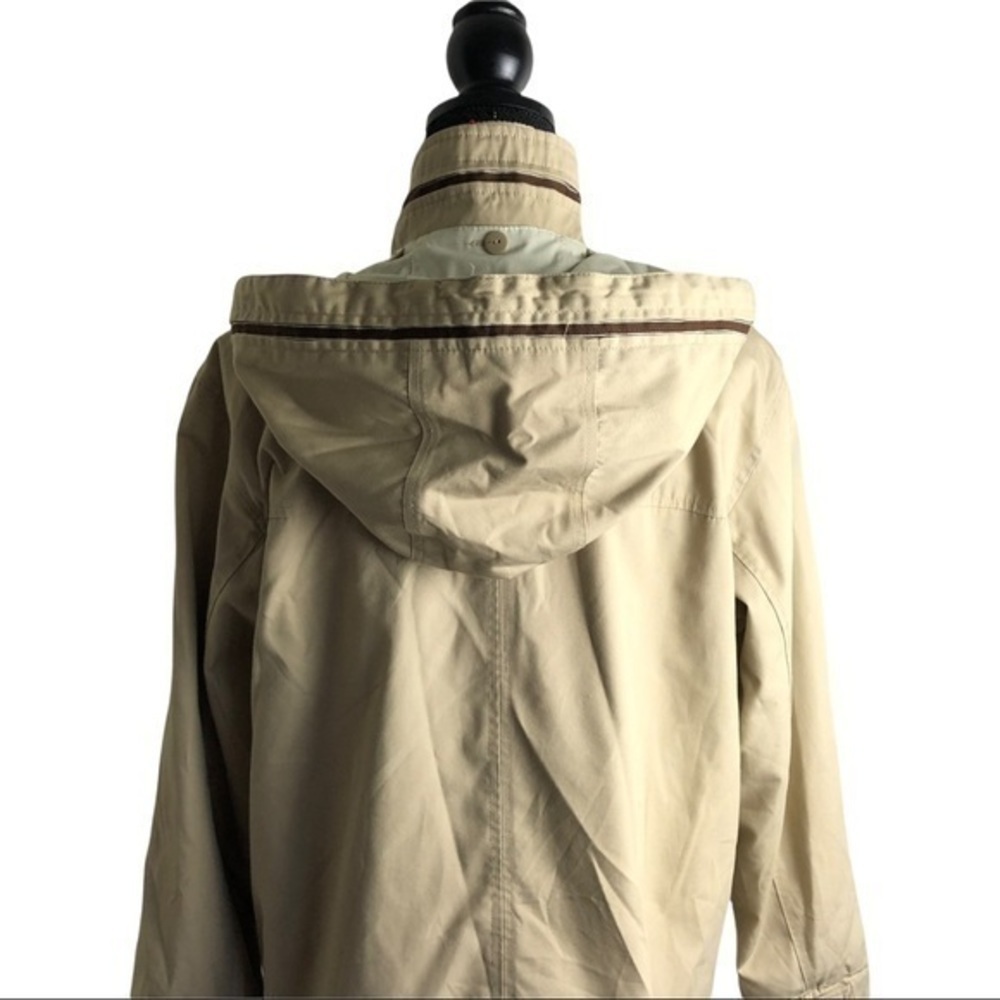Mackintosh New England Removable Hooded High Neck Tan Anorak Jacket Size M - Picture 11 of 14